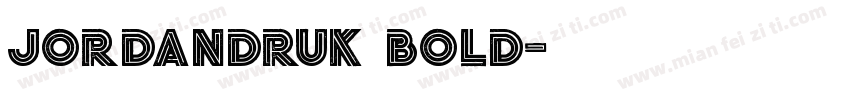 JordanDruk Bold字体转换